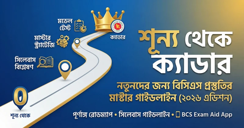 শূন্য থেকে বিসিএস ক্যাডার: নতুনদের জন্য পূর্ণাঙ্গ প্রস্তুতি কৌশল ও গাইডলাইন ২০২৬